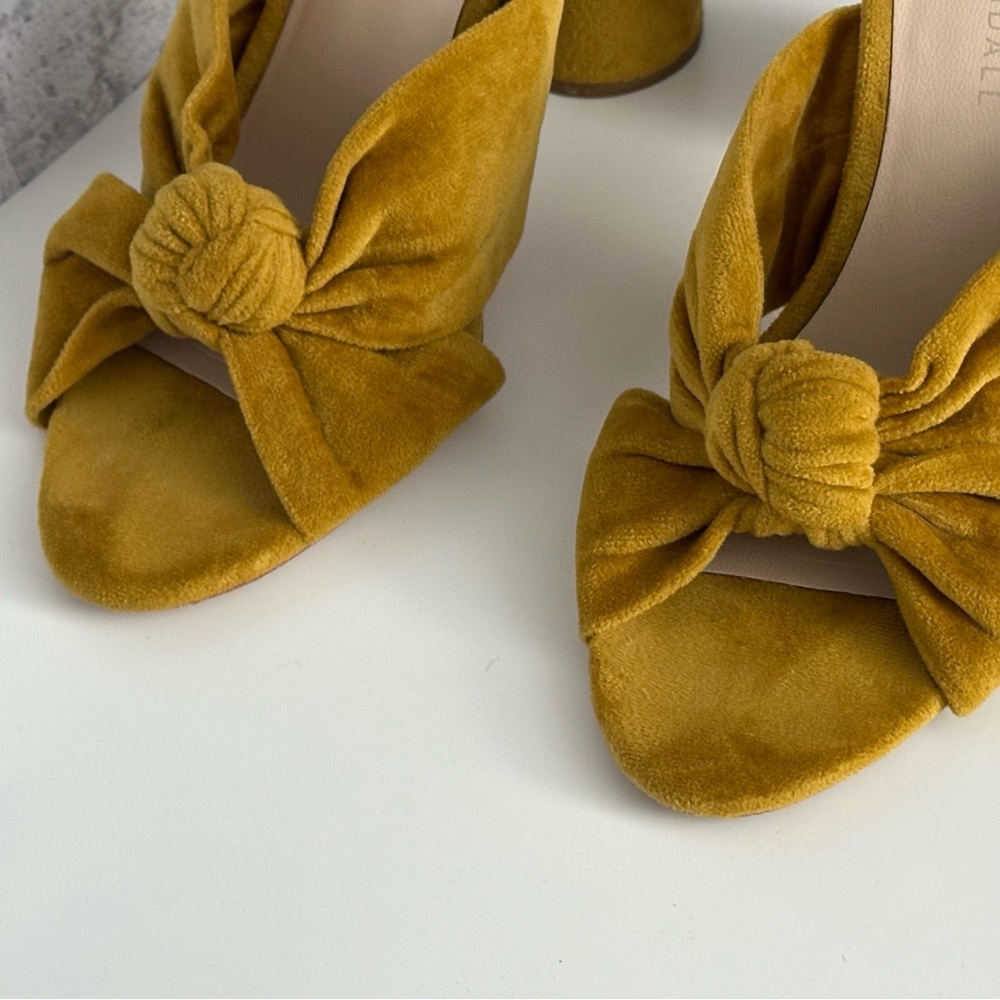 LOEFFLER RANDALL Velvet Coco Mule - Yellow Gold - Picture 5 of 9